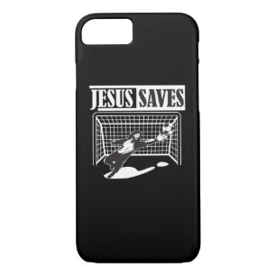 Jesus Saves - Soccer Goalie Christian Case-Mate iPhone Case