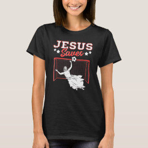 Jesus Saves Soccer Goalie Idea For Kids T-Shirt