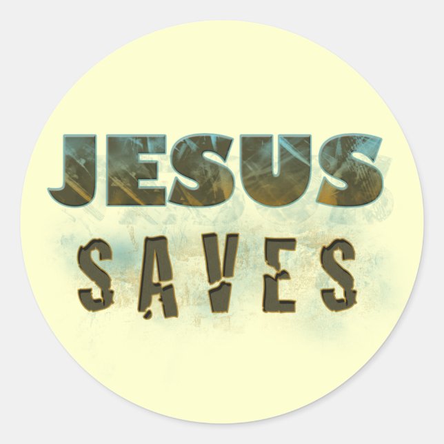 Jesus Saves Sticker (Front)
