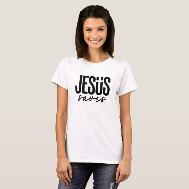 JESUS SAVES T-SHIRT (Front Full)