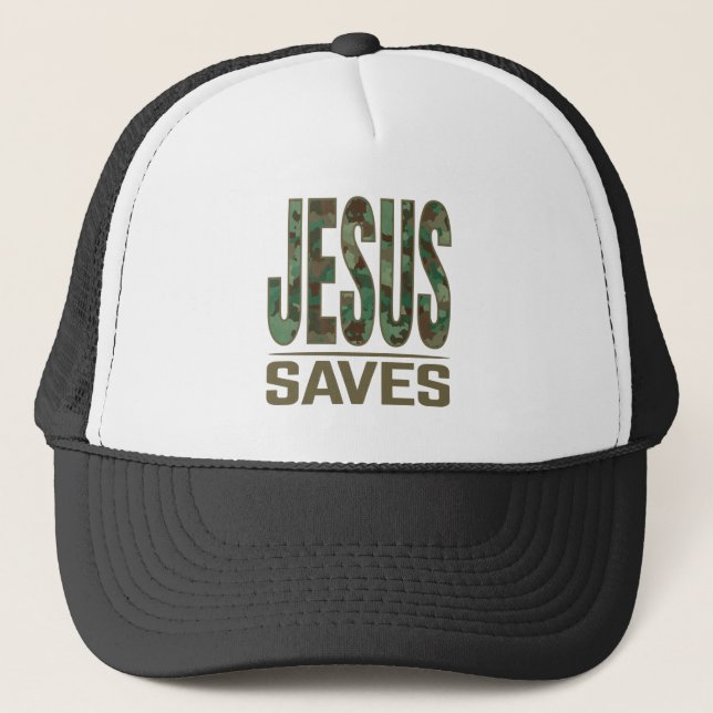Jesus Saves  Trucker Hat (Front)
