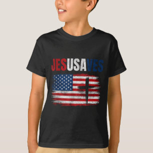 Jesus Saves Usa Jesusaves Christian Religious T-Shirt