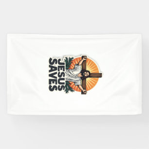 Jesus Saves Vintage Engraving Faith Shirt (1) Banner