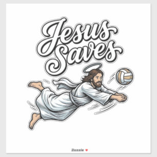 Jesus Saves Volleyball Vintage Christian Shirt