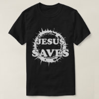 Jesus Saves with Crown of Thorns