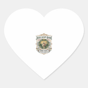 Jesus Scout Badge Merit Badge Jesus Scout Badge Me Heart Sticker