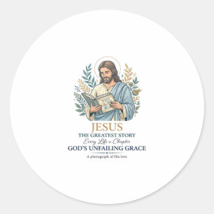 Jesus Scrapbooking Memory Keeping Mum Vintage Shir Classic Round Sticker