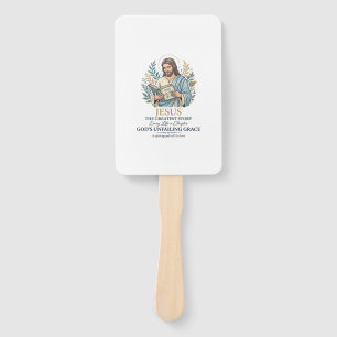 Jesus Scrapbooking Memory Keeping Mum Vintage Shir Hand Fan
