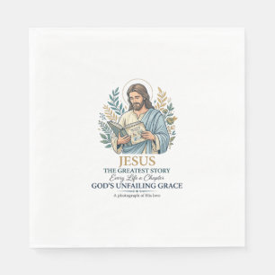 Jesus Scrapbooking Memory Keeping Mum Vintage Shir Napkin
