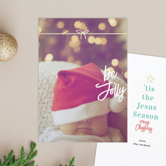 Jesus Season Photo Christmas Card (Creator Uploaded)