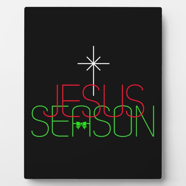 Jesus Season Plaque (Front)
