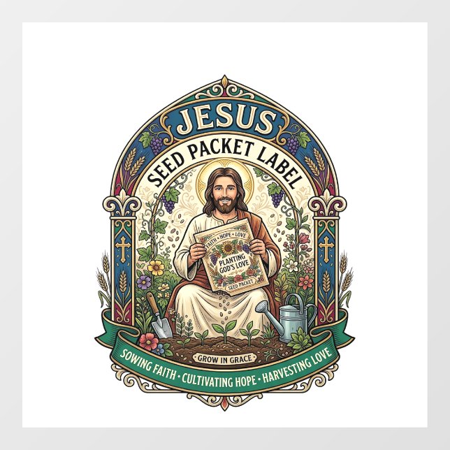 Jesus Seed Packet Label Jesus Seed Packet Christia (Sheet)