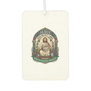 Jesus Seed Packet Label Jesus Seed Packet Christia Car Air Freshener