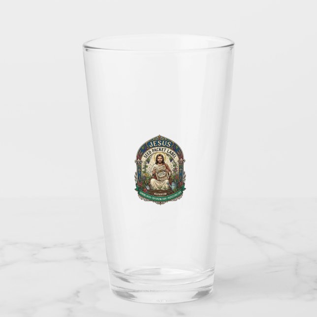 Jesus Seed Packet Label Jesus Seed Packet Christia Glass (Front)