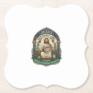 Jesus Seed Packet Label Jesus Seed Packet Christia Paper Coaster