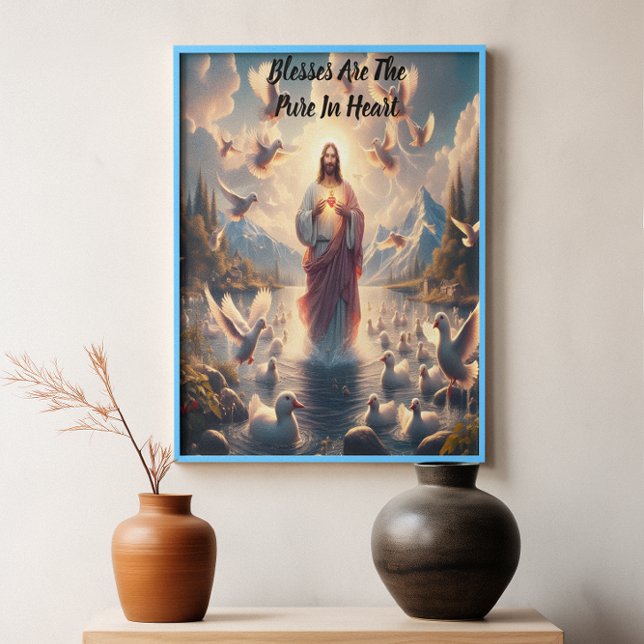 Jesus Serene Heaven of Ducks Poster (Creator Uploaded)