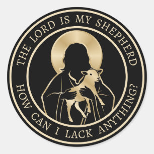 Jesus Shepherd Classic Round Sticker