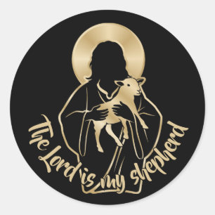 Jesus Shepherd Classic Round Sticker