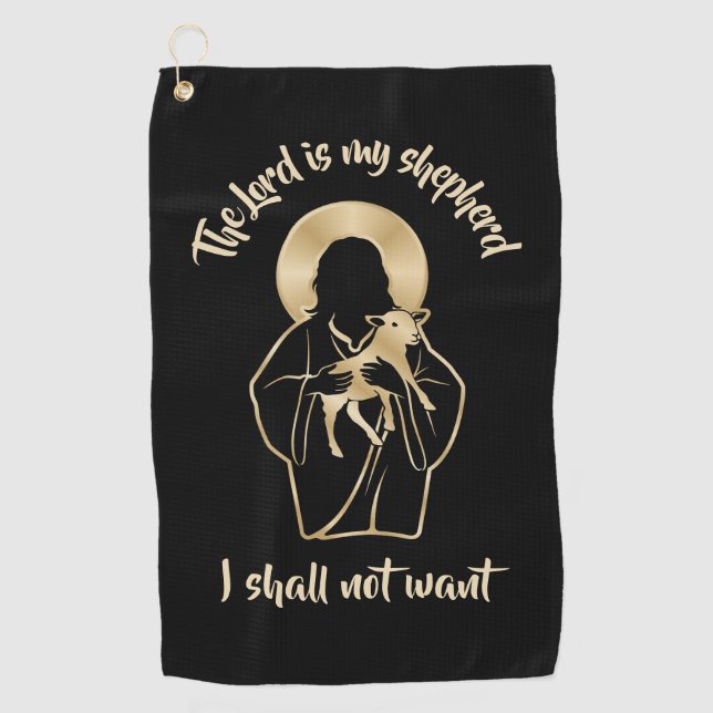 Jesus Shepherd Golf Towel (Front)