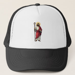 Jesus Shepherd Staff Vintage Engraving Tee 2 Trucker Hat