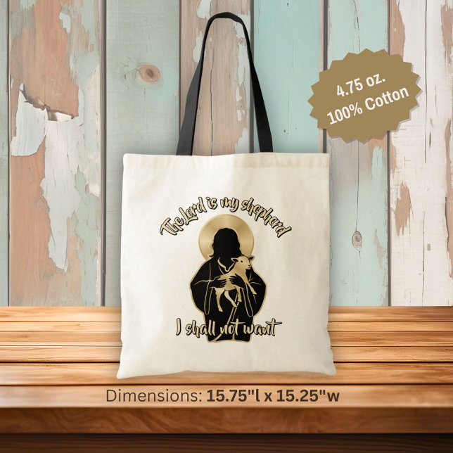 Jesus Shepherd Tote Bag (Creator Uploaded)