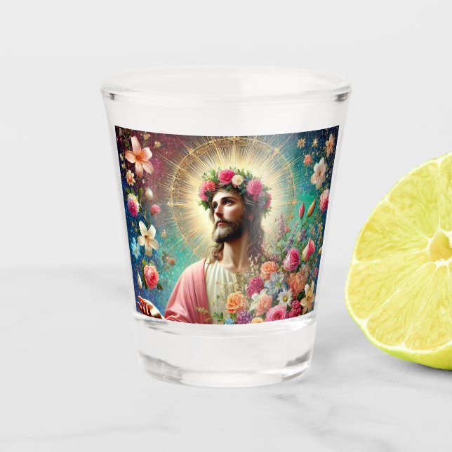 Jesus shot glasses! glass (Front)