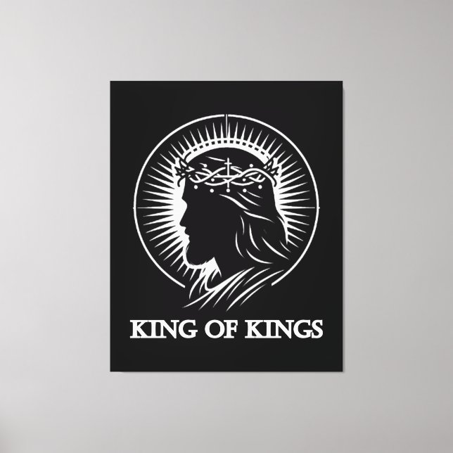 Jesus silhouette King of kings  Canvas Print (Front)