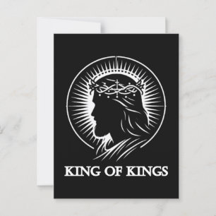 Jesus silhouette King of kings  Postcard