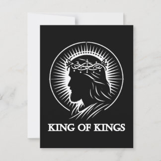 Jesus silhouette King of kings Postcard