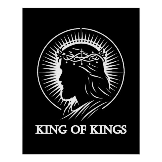 Jesus silhouette King of kings  Poster (Front)