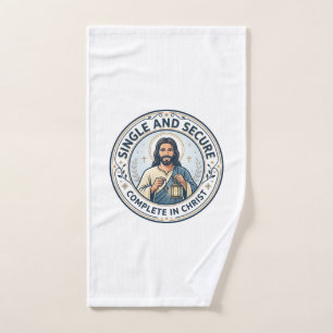 Jesus Singleness Waiting Season Shirt Faith Based  Hand Towel