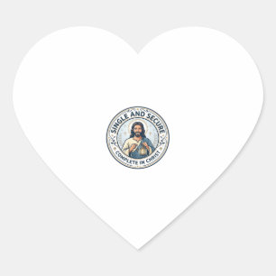 Jesus Singleness Waiting Season Shirt Faith Based  Heart Sticker