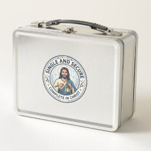 Jesus Singleness Waiting Season Shirt Faith Based Metal Lunch Box