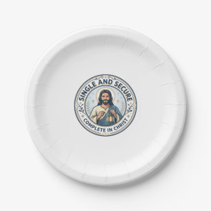 Jesus Singleness Waiting Season Shirt Faith Based  Paper Plate