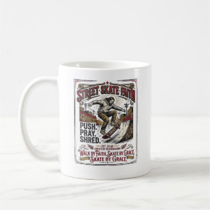 Jesus Skate Longboard Shirt Christian Coffee Mug