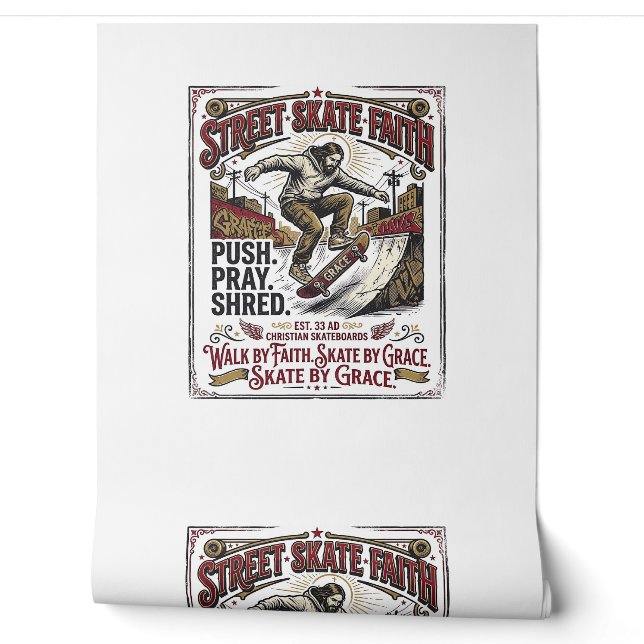 Jesus Skate Longboard Shirt Christian Wallpaper (Unrolling)