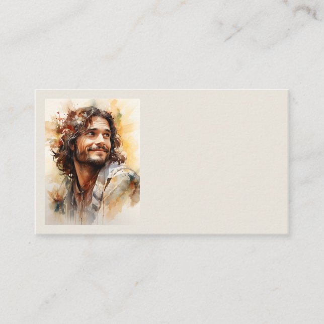 Jesus Smiling Business Cards (Front)