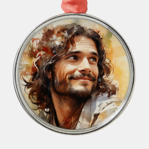Jesus Smiling Ornament