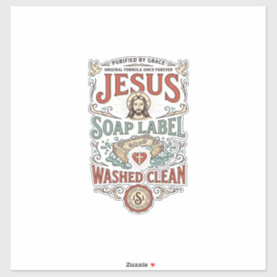 Jesus Soap Label Washed Clean Jesus Soap Washed Cl