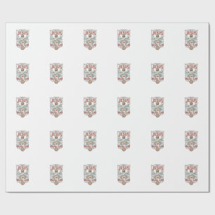 Jesus Soap Label Washed Clean Jesus Soap Washed Cl Wrapping Paper