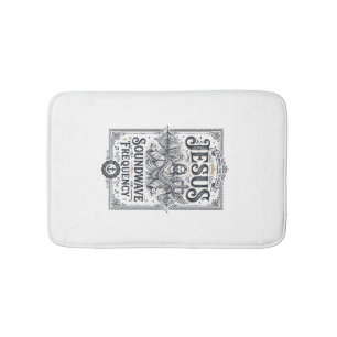 Jesus Soundwave Frequency Jesus Soundwave Frequenc Bath Mat