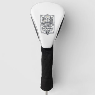 Jesus Soundwave Frequency Jesus Soundwave Frequenc Golf Head Cover