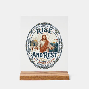 Jesus Sourdough Bread Community Shirt Faith Based  Acrylic Sign