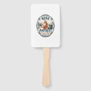 Jesus Sourdough Bread Community Shirt Faith Based  Hand Fan