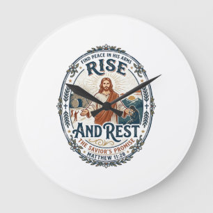 Jesus Sourdough Bread Community Shirt Faith Based  Large Clock