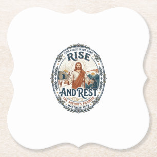 Jesus Sourdough Bread Community Shirt Faith Based  Paper Coaster