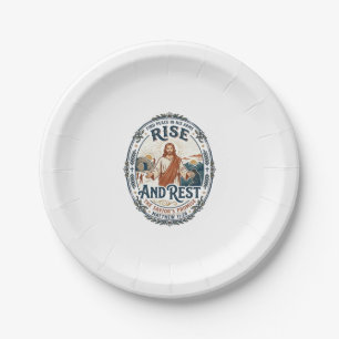 Jesus Sourdough Bread Community Shirt Faith Based  Paper Plate