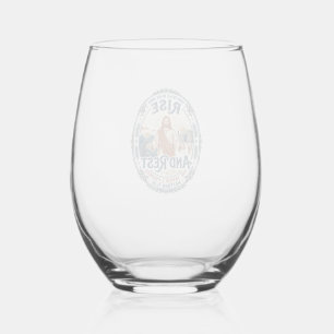 Jesus Sourdough Bread Community Shirt Faith Based  Stemless Wine Glass