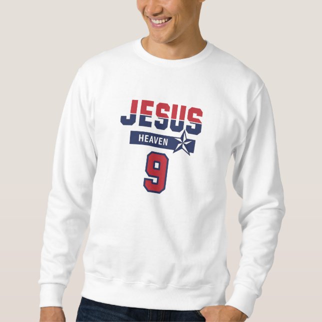 JESUS - Sports 9 - Christian Sweatshirt (Front)