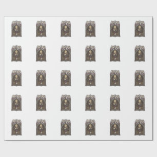 Jesus Stained Glass Jesus Stained Glass Cathedral Wrapping Paper